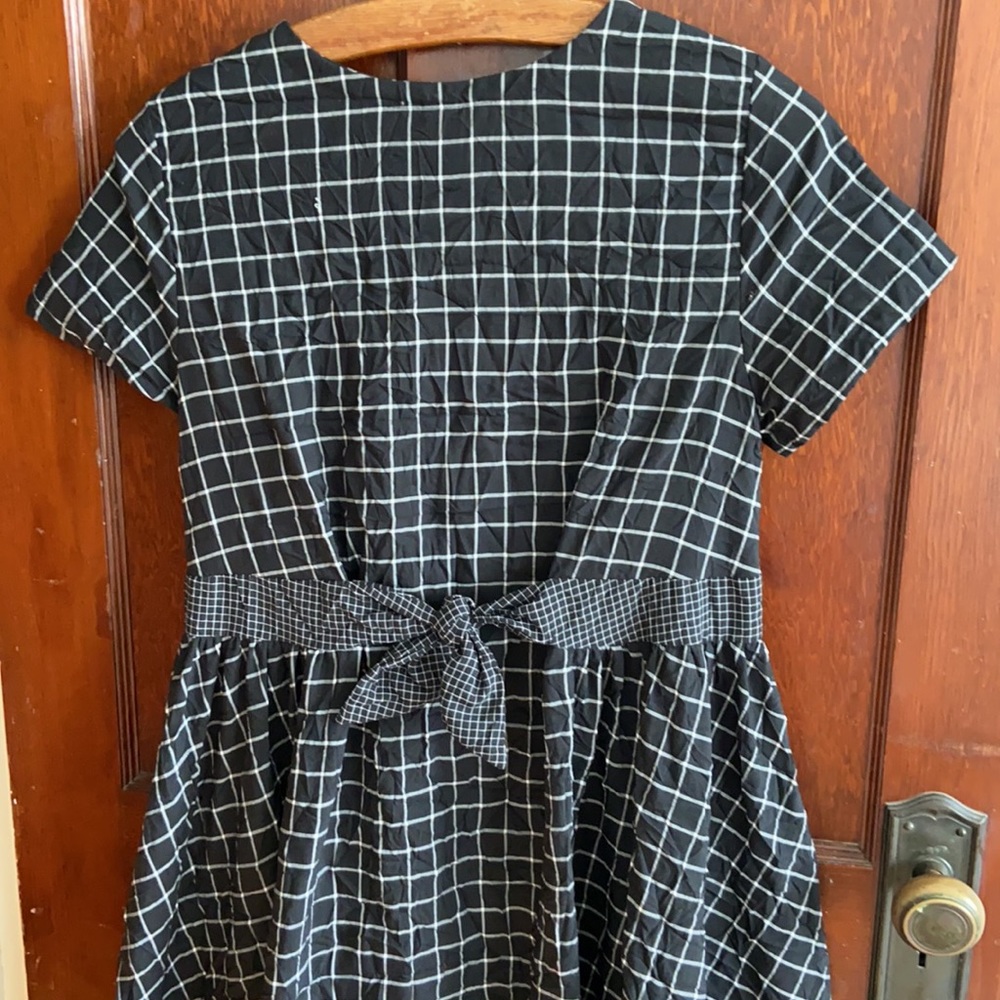 Grid Pattern Dress - image 5